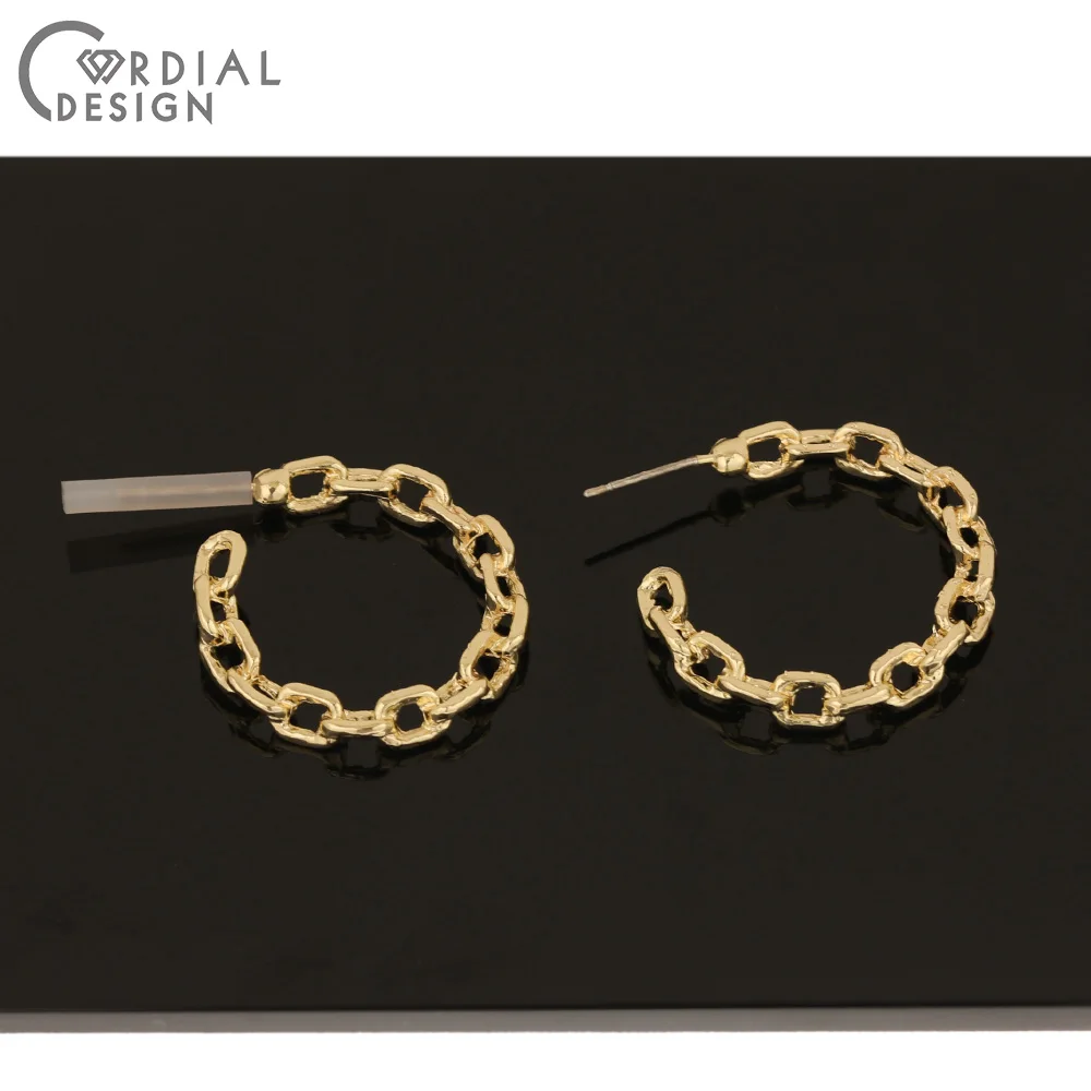 

Cordial Design 100Pcs 25*25MM Jewelry Accessories/Hand Made/DIY Making/Chain Shapes/Earrings Stud/Jewelry Findings & Components