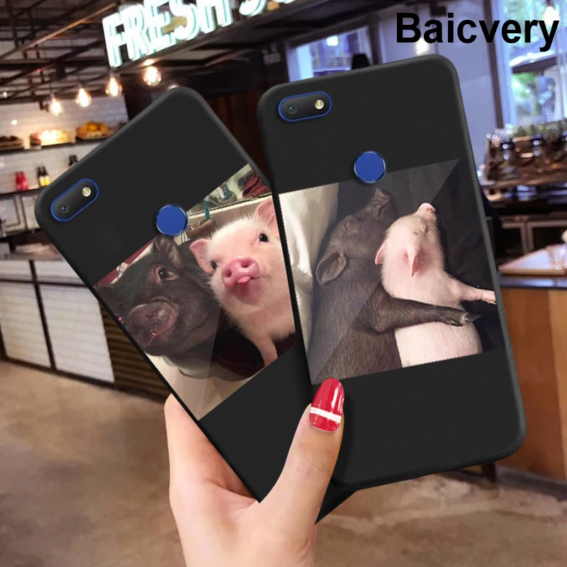 Чехол бампер Pig Couples из ТПУ для Alcatel 1 V 2019 Задняя панель телефона мягкий чехол 5