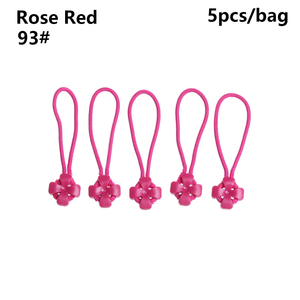 Rose 5/10 шт. застежка-молния съемник Конец подходит веревки тег фиксаж шнура застежка-молнии Tab сменный зажим сломана Пряжка дорожная сумка чемодан, одежда и аксессуары - Color: Rose