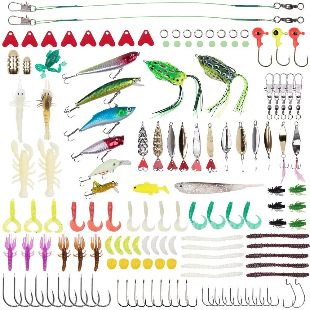 

234Pcs Mixed Fishing Lure Kits Crankbait Minnow Popper VIB Soft Lure Bass Baits wobbler Set Lifelike Fake Fishing bait Tackle