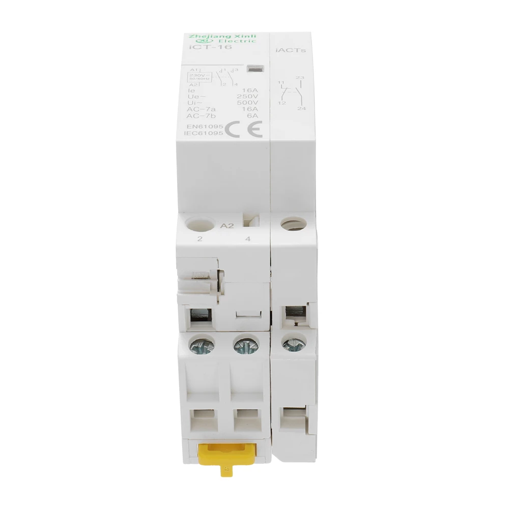 220V 50/60HZ Din rail бытовой AC Контактор В соответствии с стандартом 16A Американская