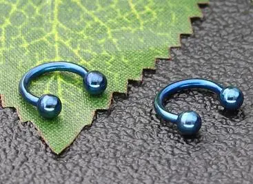 10PCS 8 шт./10 шт./лот из нержавеющей стали Нос Кольца в нос шарики циркулярные подковы штанги кольцо пирсинг ювелирные изделия - Окраска металла: 10PCS