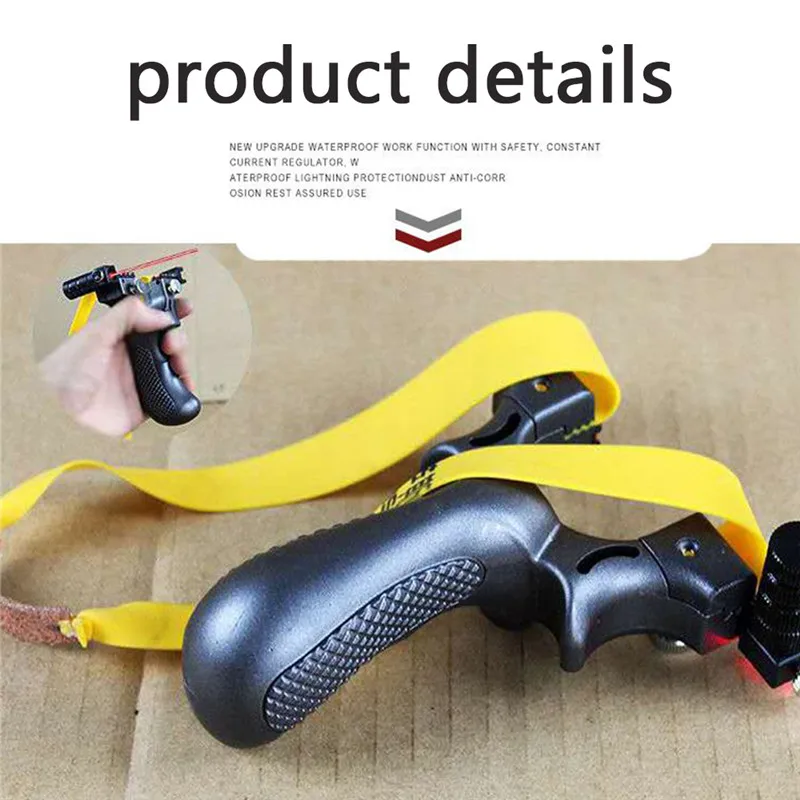 Рогатка резиновая высокоточная 1 шт. профессиональная из плоской кожи с быстрым