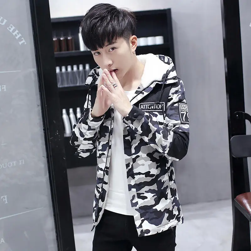 Зимняя мужская куртка хит продаж 2019 камуфляжное армейское толстое теплое пальто