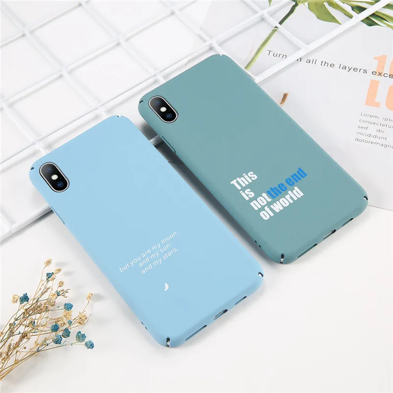 Чехол для телефона KJOEW iPhone 6 6s 7 8 Plus X XR XS Max модный простой с буквенным принтом