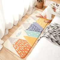 modern bedside carpet rectangular cute cartoon thickened childrens warm non slip mat