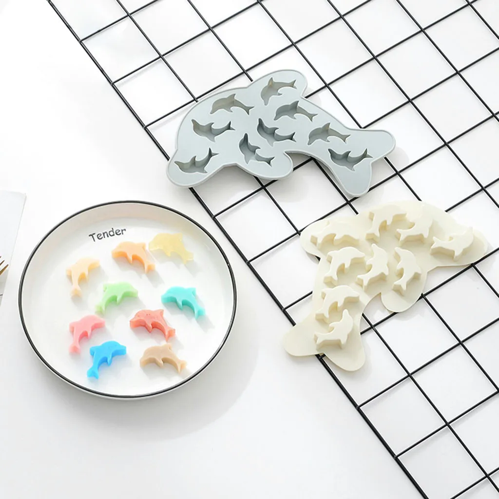 Силиконовая форма Дельфин для рукоделия 3d милые формы выпечки конфеты