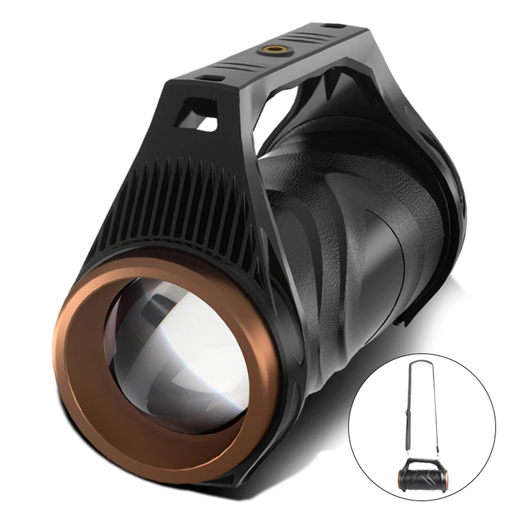 저렴한 XHP99 높은 투과율 탐조등 회전 줌 테일 COB 유도 다기능 휴대용 램프 야간 낚시 라이트