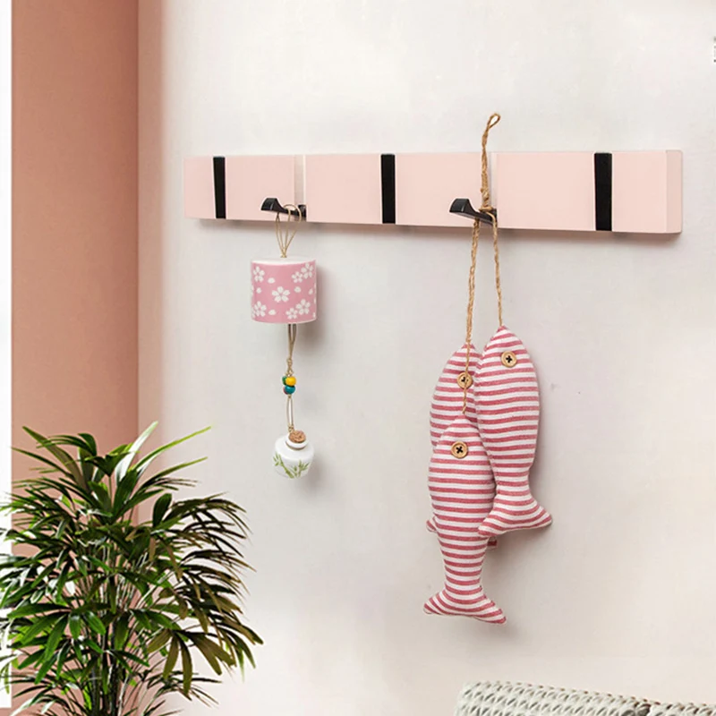 Настенный крючок для одежды вешалка пальто из натурального бамбука и алюминия