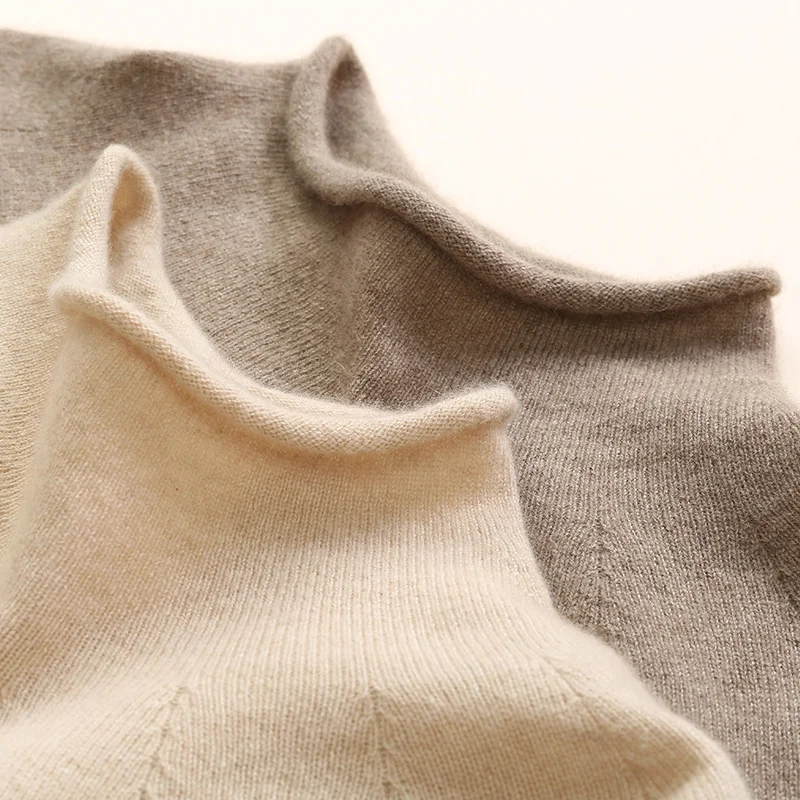 

Women's sweater 100% cashmere long sweater loose solid color comfortable cashmere sweater warm lightweight long-sleeved sweater