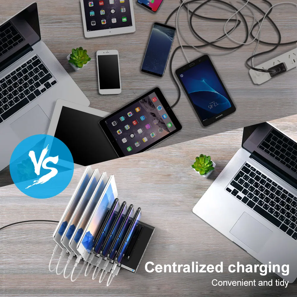10 Port USB Charger for Mobile Phone iPhone Xiaomi Samsung iPad Power Bank Multiple Usb Fast Charging Home Desktop Wall | Мобильные