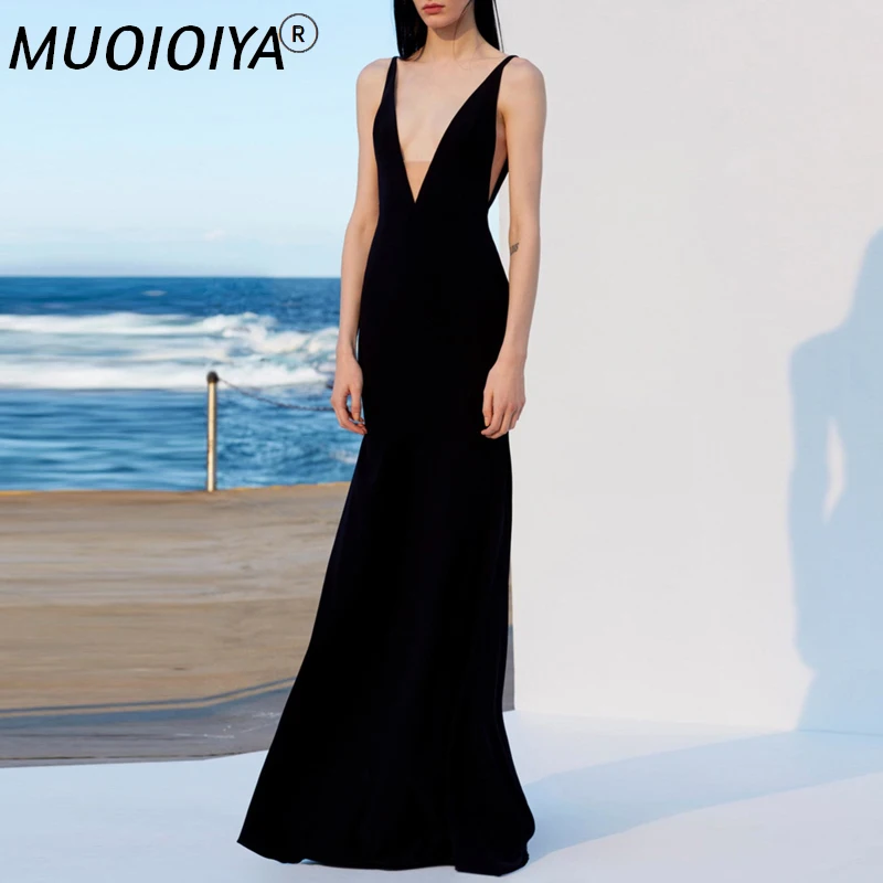 

Floor Length Maxi Black Formal Dress Women Sexy V Neck Elegant Luxury Dresses Mermaid Long Club Party Dress vestidos de fiesta