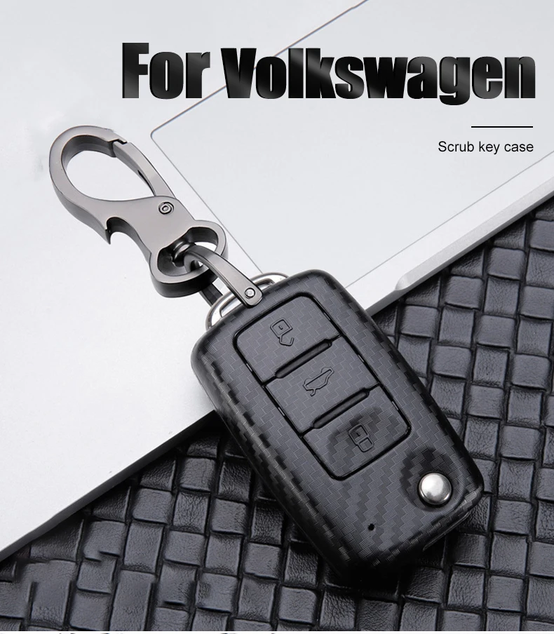 Новинка, карбоновый чехол для ключей автомобиля, чехол для VW Bora Jetta POLO Golf 7 4 5 6 MK5 MK6 MK7 Passat b5 T-ROC Tiguan MK2