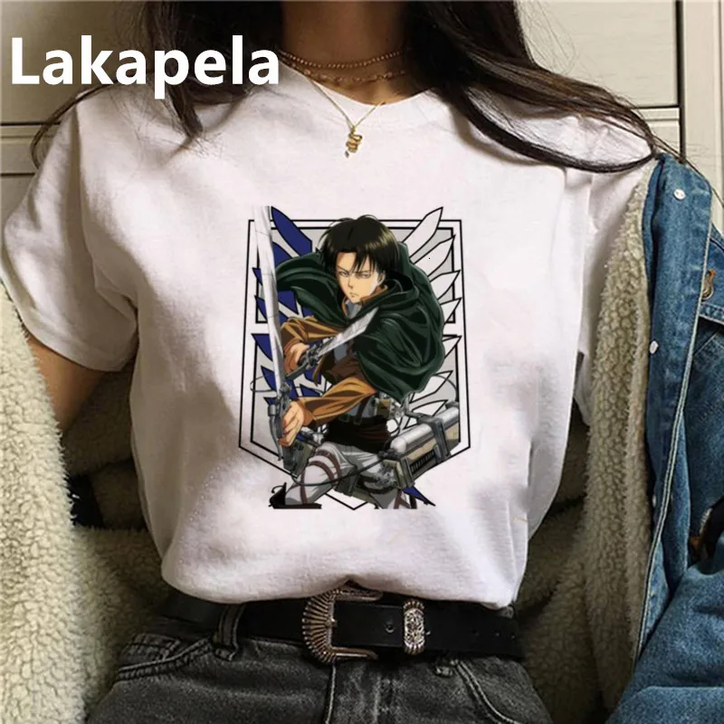 Футболка унисекс с рисунком из японского аниме атака на Титанов | Женская одежда
