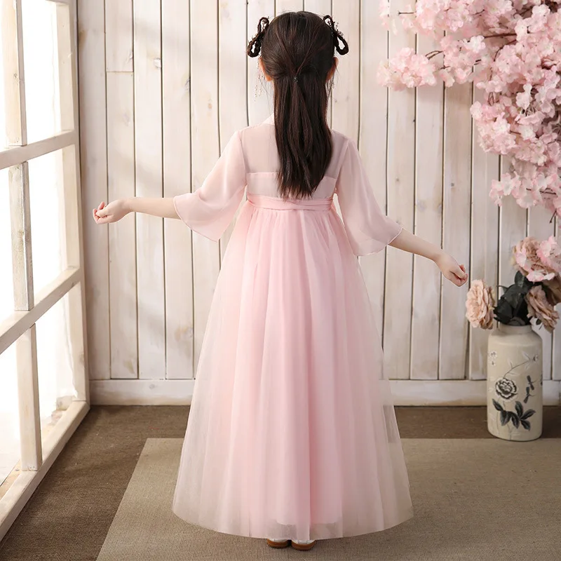 

Traditional Clothes Princess Dress Fairy Hanfu Dress Children Chinese Traditional Dance Costume Girls Ancient Folk Dance Costume