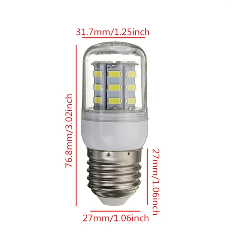 Светодиодный E27 12 в 27 s светильник лампа 5730 SMD супер яркая энергосберегающая
