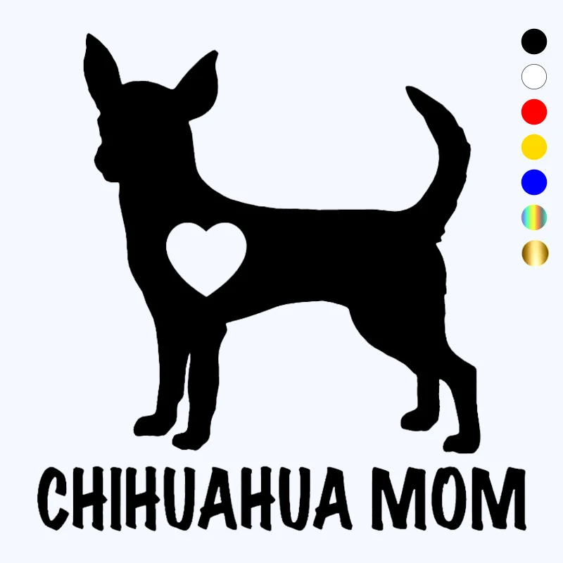 

CK20098# Various Sizes Vinyl Decal CHIHUAHUA MOM Car Sticker Waterproof Car Styling Decor on Motorcyle Truck Bumper Rear Window