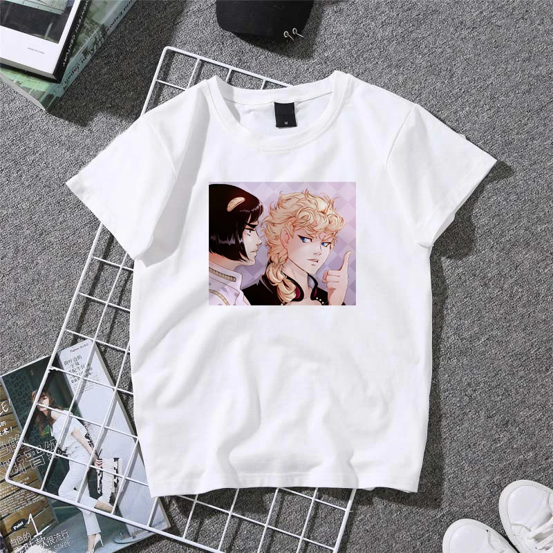 Футболка мужская повседневная с аниме Невероятные приключения Джоджо|Мужские