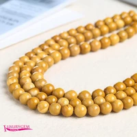 natural yellow mookaite stone loose beads high quality 6810mm smooth round shape diy gem jewelry accessories 38cm wk378