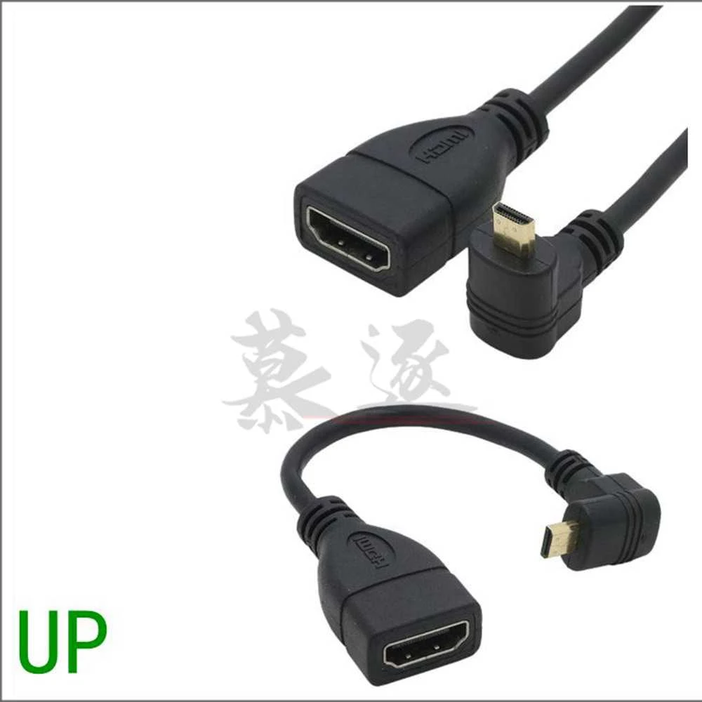 Адаптер Micro HDMI совместимый с Mini штекер гнездо кабельный конвертер для Raspberry Pi 4 GoPro