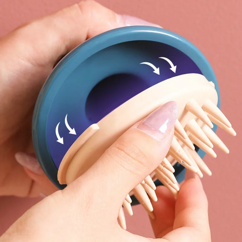 Silicone Shampoo Head Scalp Massage Brush Body Hair Washing Comb Bath SPA Shower | Красота и здоровье