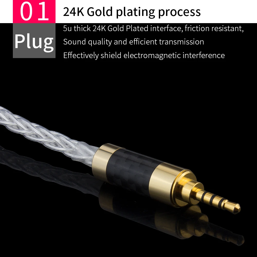 Аудиокабель с серебряным покрытием Hi-Fi 2 5 мм TRRS сбалансированный к XLR мужскому