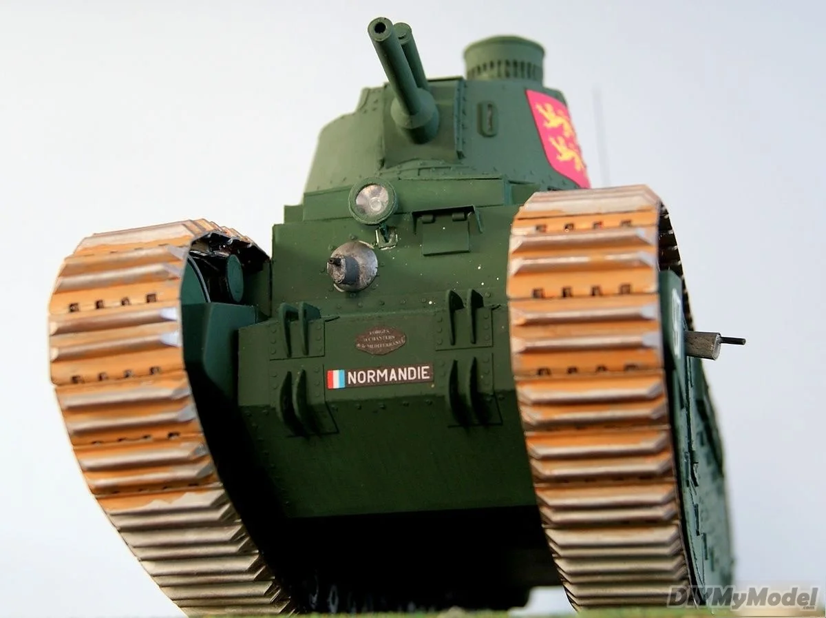 DIYMyModeI-tanque pesado de FCM 2C para manualidades, KIT de modelo de papel hecho a mano, rompecabezas de juguete, accesorios de pel&iacute;cula para regalo-2