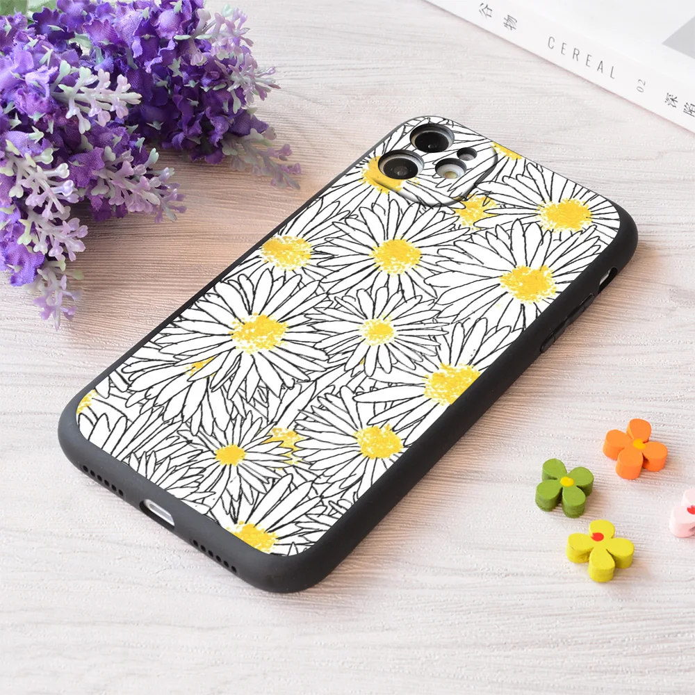 

For iPhone Daisy Daisy Print Soft Matt Apple Case