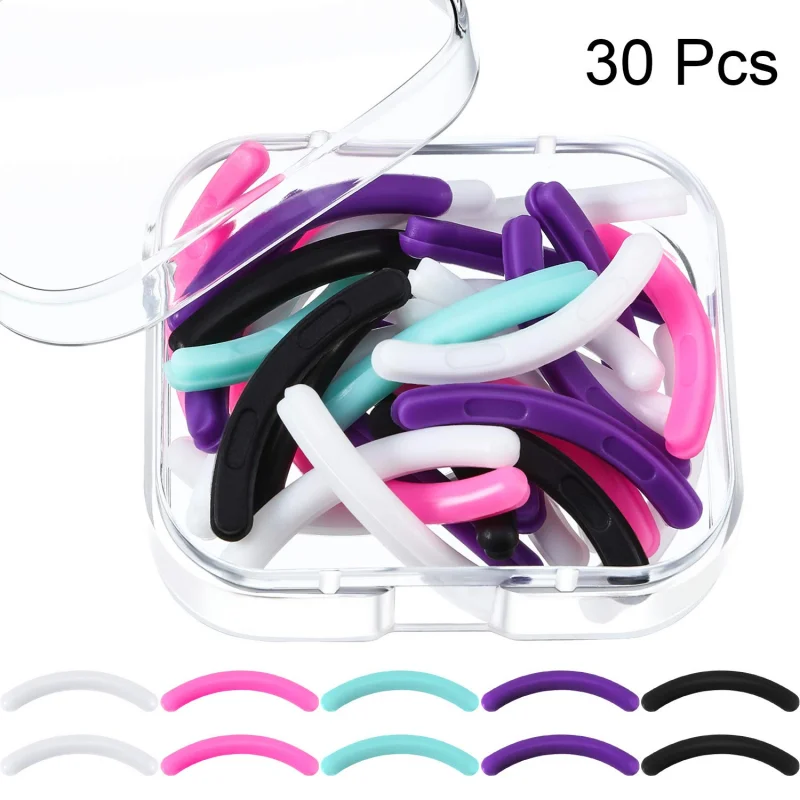 

24pcs/ Box Black Replacement Eyelash Curler Refill Silicone Pads Makeup Curling Styling Tools Eyelash Curler Replacement Pads