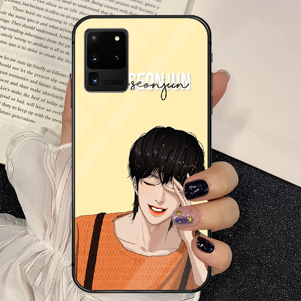 

Hwang In Yeop TV True Beauty Phone Tempered Glass Case Cover For Samsung Galaxy S Note 5 6 9 10 10E 20 21 FE Plus Uitra 3D Black