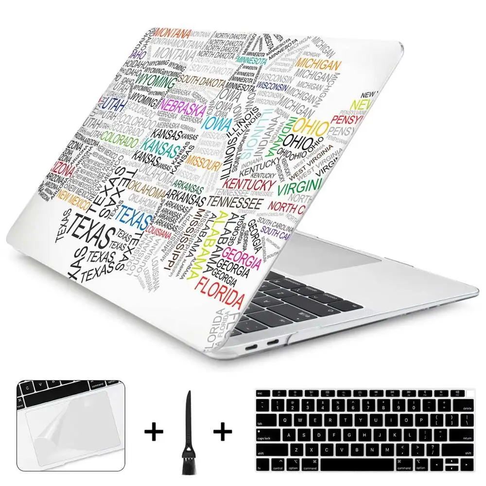 J224 Batianda жесткий чехол для Macbook Air Pro retina 11 12 13 15 13,3 дюймов Сенсорная панель A1706 A1708 A1989 A1932 A1990 уникальный чехол для ноутбука - Цвет: J224