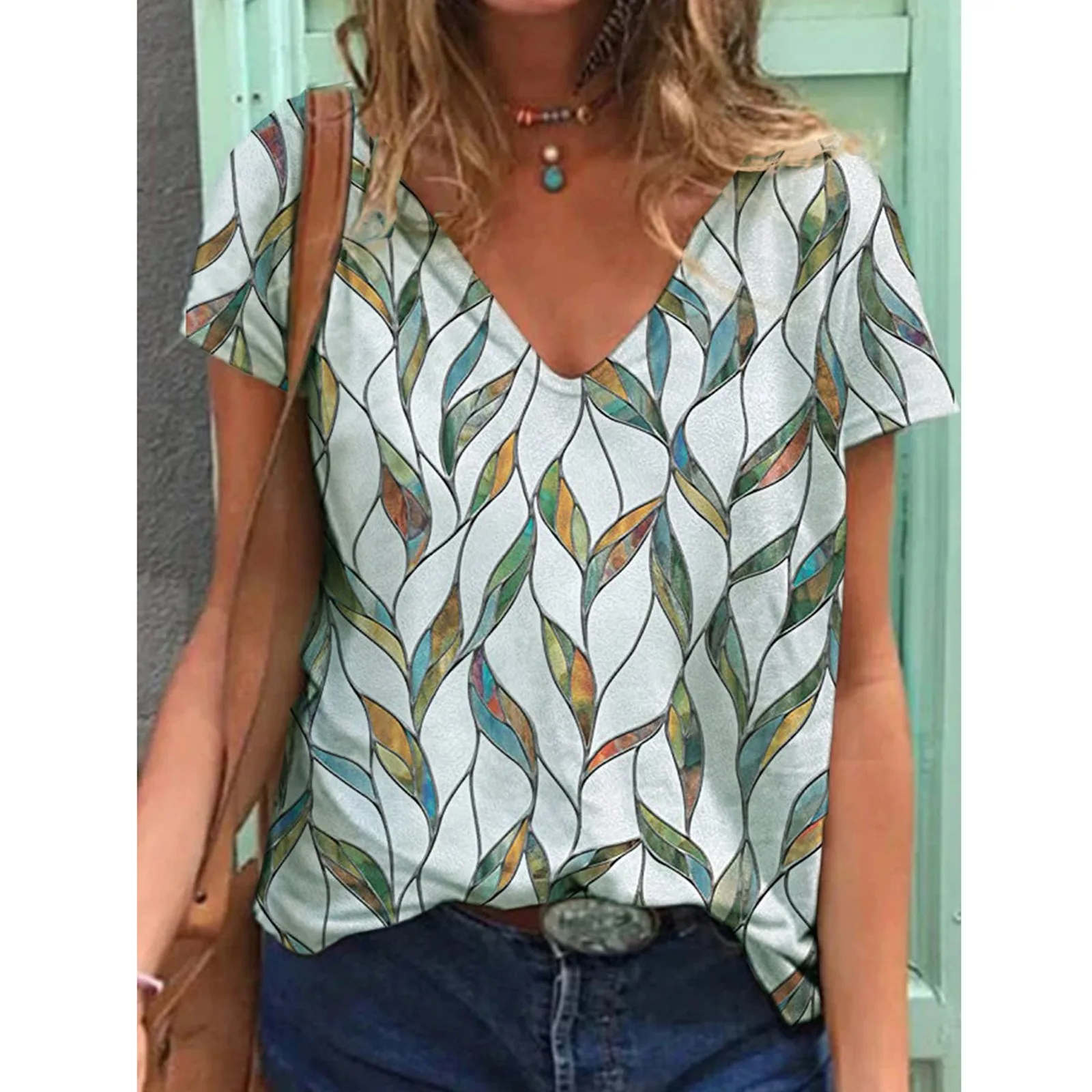 

Shirt For Women Summer Loose Casual Print Streetwear Ice Silk Breathable Quick Dry Short Sleeve Shirt 2021 New Soft Shirts