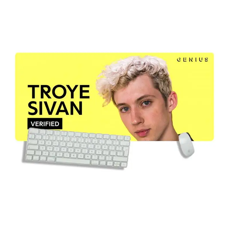 

Troye Sivan Wild Keyboards Mat Rubber Gaming Desk Mat Desk Table Protect Game Office Work Mouse Mat pad Non-slip Laptop Cushion