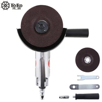toro 4 inch pneumatic angle grinder high speed air sander grinding polishing cutting machine with disc tool kit and pvc handle