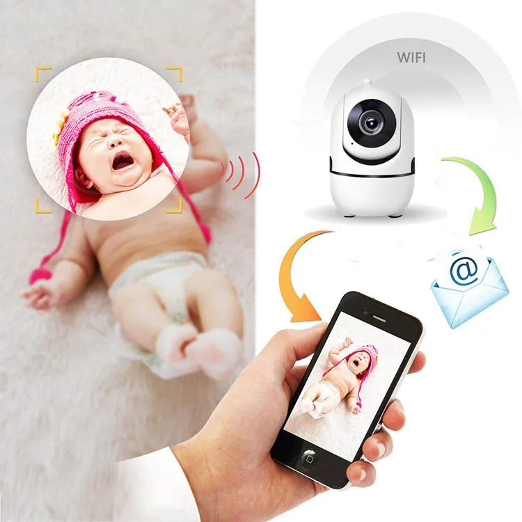 IP-камера для дома 1080P Tuya с автоматическим отслеживанием беспроводная Wi-Fi