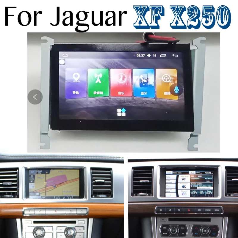 for jaguar xf x250 250 20072015 car multimedia android screen navi gps audio accessories carplay vehicle radio navigation free global shipping