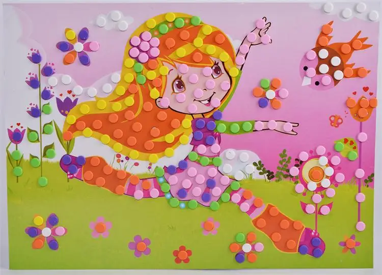 3D Детские наклейки-мозаики из ЭВА в горошек Пазл сделай сам пены наклейки ручной