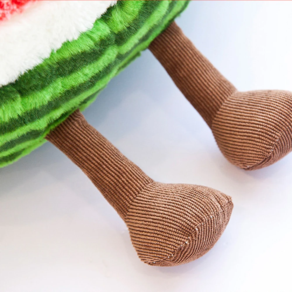 

Cute cartoon expression fruit watermelon cherry pillow plush toy new creative doll children doll birthday gift WJ216