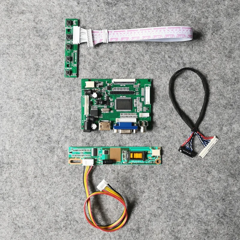 

1-CCFL LCD screen DIY kit 1280*800 VGA+AV display controller board 30-Pin LVDS For CLAA154WB05A/CLAA154WB05AN/CLAA154WB08A