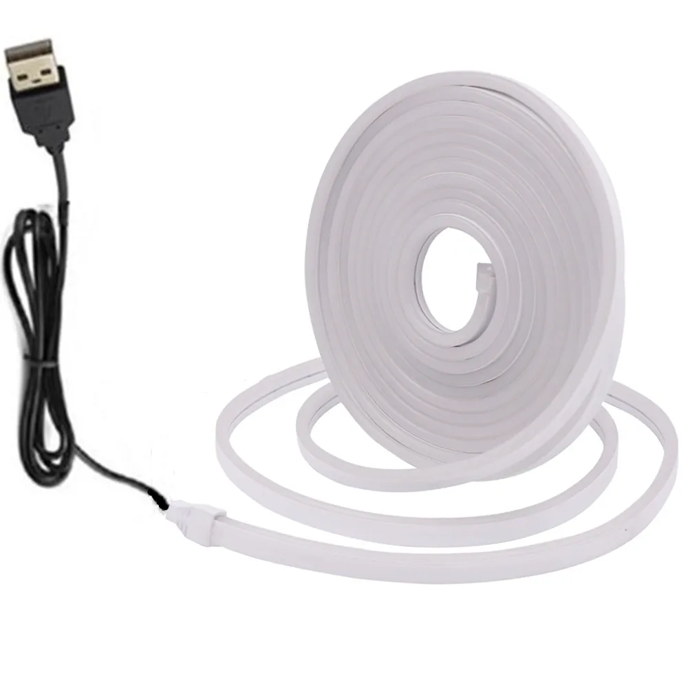 Светодиодная неоновая лента с USB-батареей 5 В 120 светодисветодиодный s/m 6 х12 мм