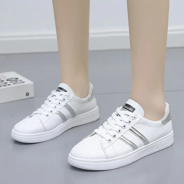 

Туфли женские на платформе, ПУ кожа, классические, на шнуровке, низкий каблук, кроссовки, однотонная обувь для отдыха