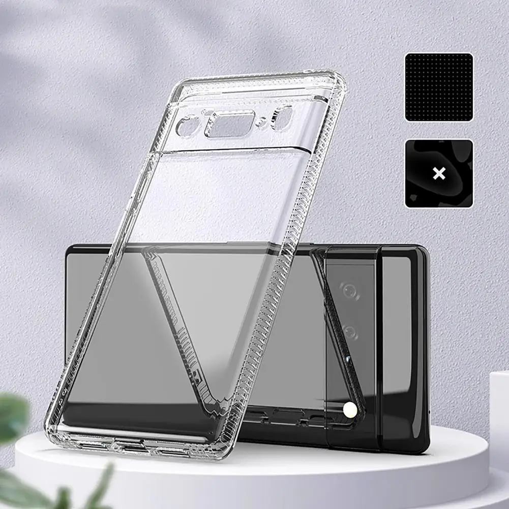 Разработан для Pixel 6 ProCase кристально прозрачный чехол бампер полная защита
