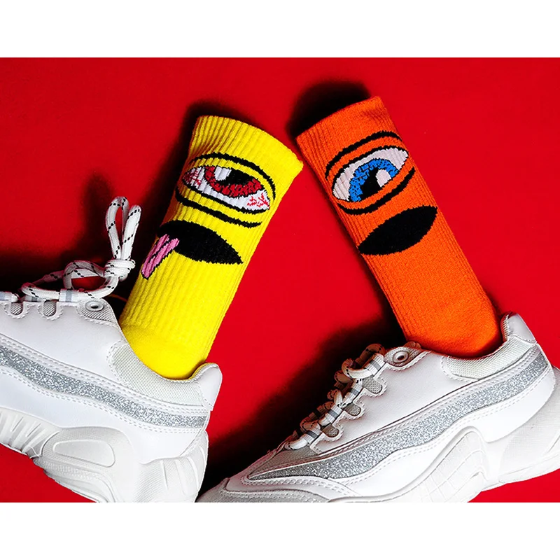 Уличные тренды хлопковые носки в стиле хип хоп парные пушистые Харадзюку мужские