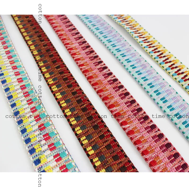 4 ярдов см этнический ремешок тканая тесьма толстые ленты двухстороннее