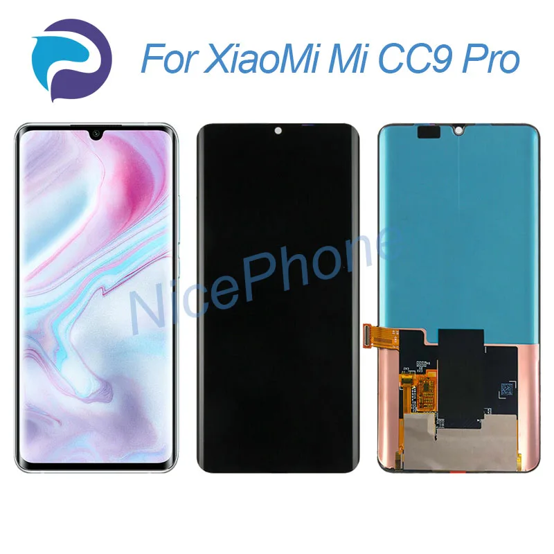 

AMOLED XiaoMi Mi CC9 Pro LCD Display Touch Screen Digitizer Assembly Replacement 6.47" M1910F4E CC9 Pro screen display LCD