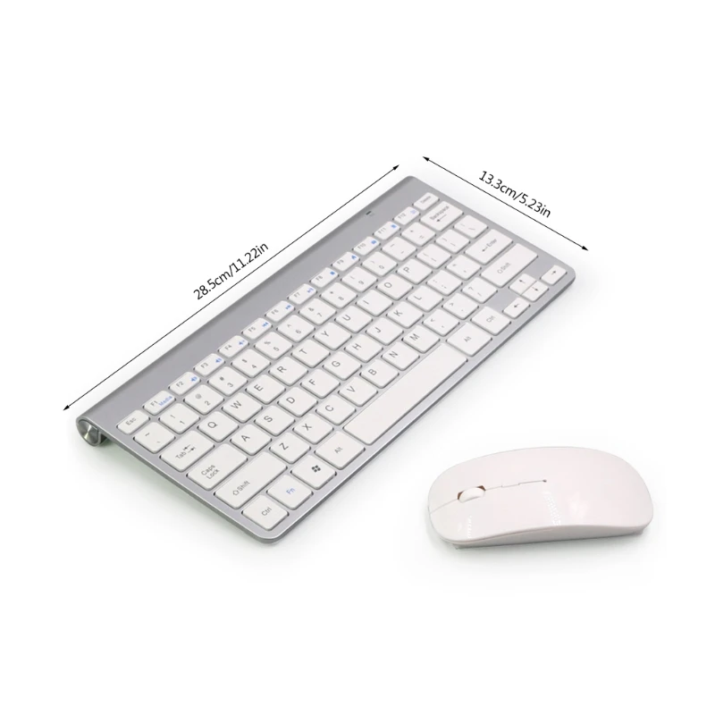 

H7JF Keyboard Mouse Combo 2.4GHz Wireless Keyboard with Mice Mute Input Number Pad for Laptop