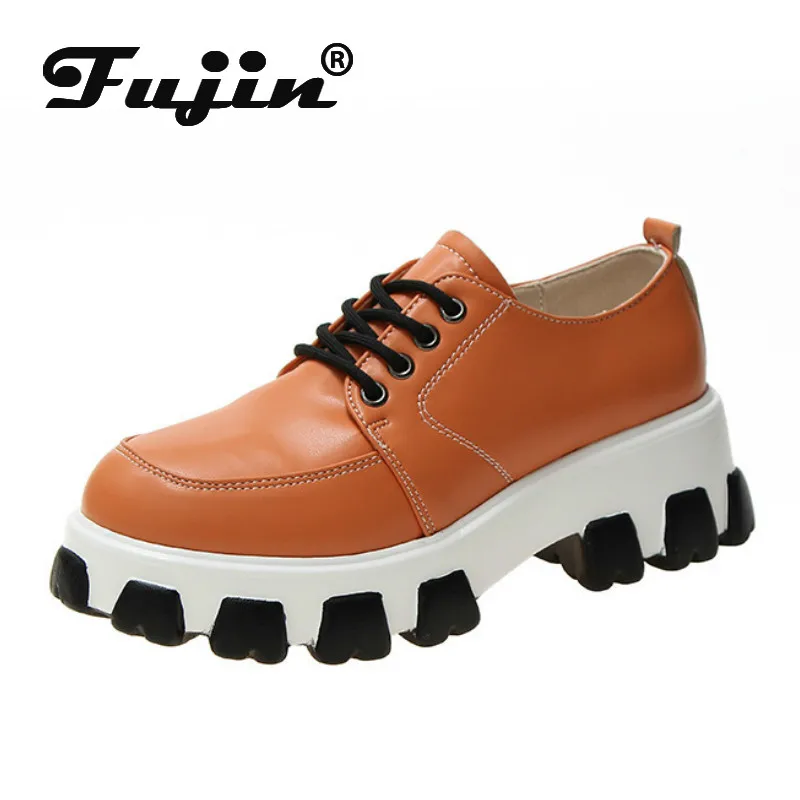 Женские кроссовки на платформе Fujin дизайнерские из искусственной кожи модель