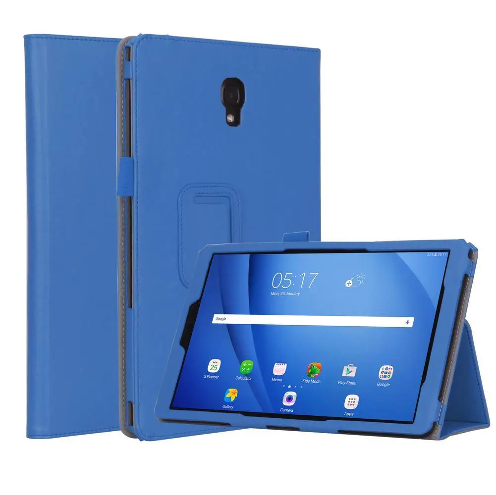 

For Samsung tab A2 T590/T595 10.5 inch PU Leather Protective Case Solid Color Cases With Hand Support Card Slot Sleep Function