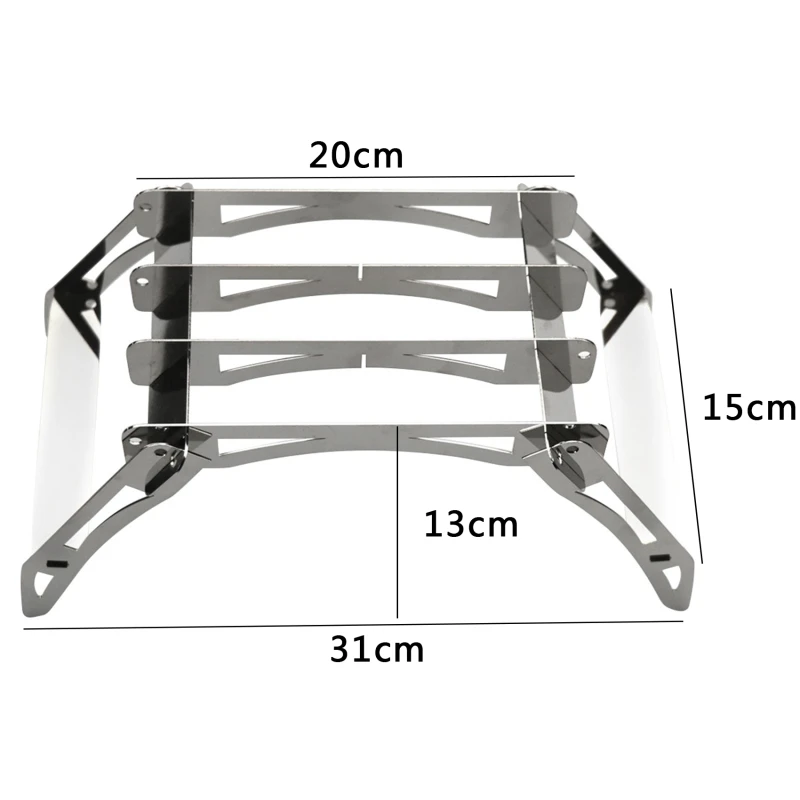 

Portable Stainless Steel BBQ Grill Folding BBQ Grill Barbecue Accessories For Home Park Garden Use Outdoor Camping Picnic Tools