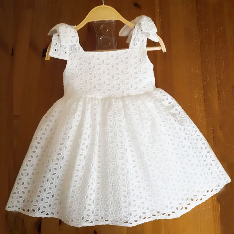 Детское Хлопковое платье с вышивкой для девочек на день рождения | Детская одежда